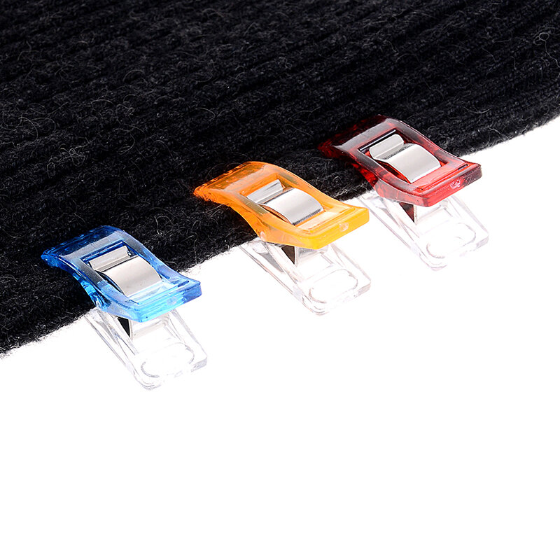 10 stücke Näh clips Multi Farben Kunststoff clips für Patchwork Nähen DIY Handwerk Quilt Quilt ing Clip Strick zubehör