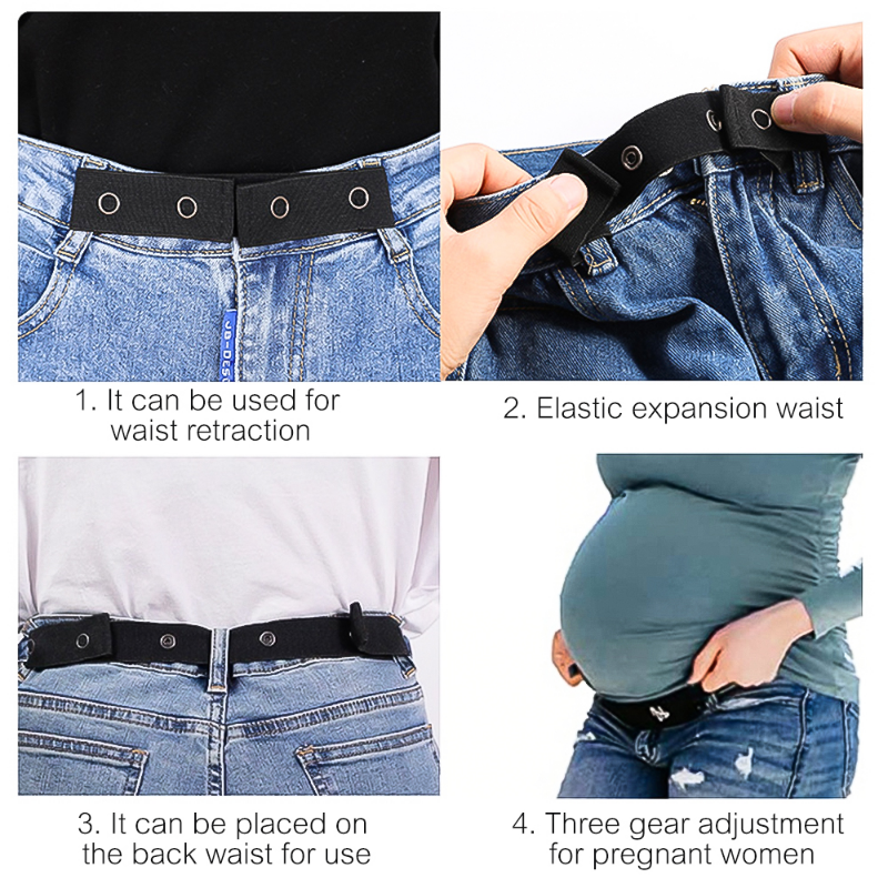 1PCS Women Adjustable Elastic Waist Extender Clothing Pants For Pregnant Maternity Pregnancy Waistband Belt
