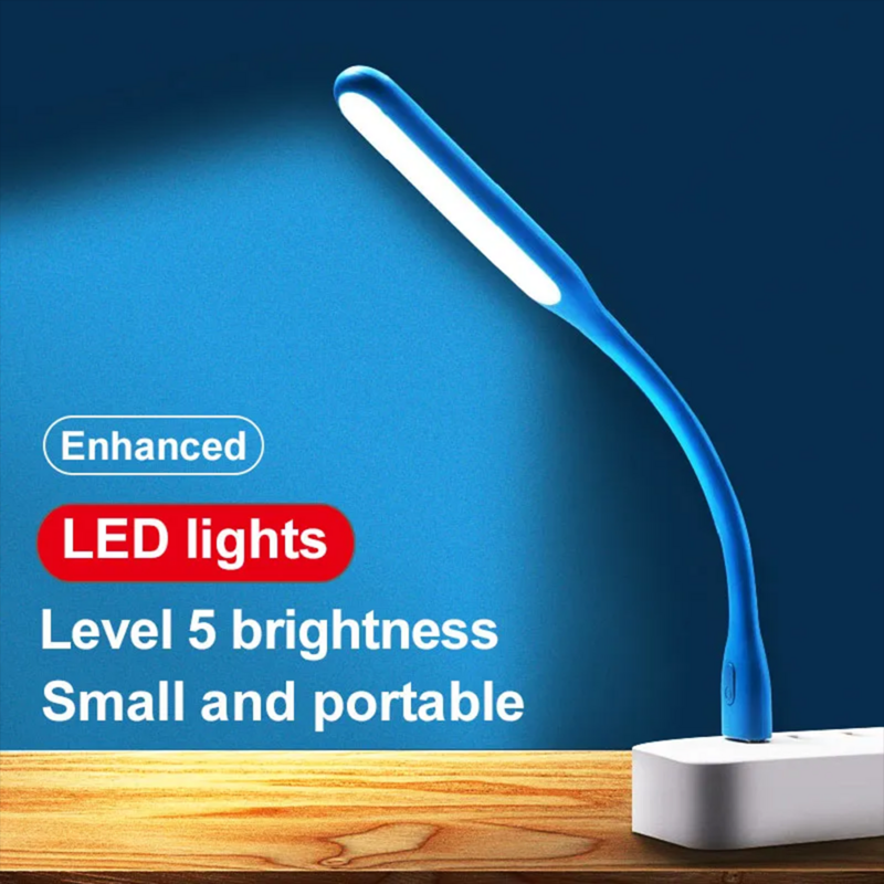 Lampu malam USB Mini, lampu malam USB portabel laptop 5 LED