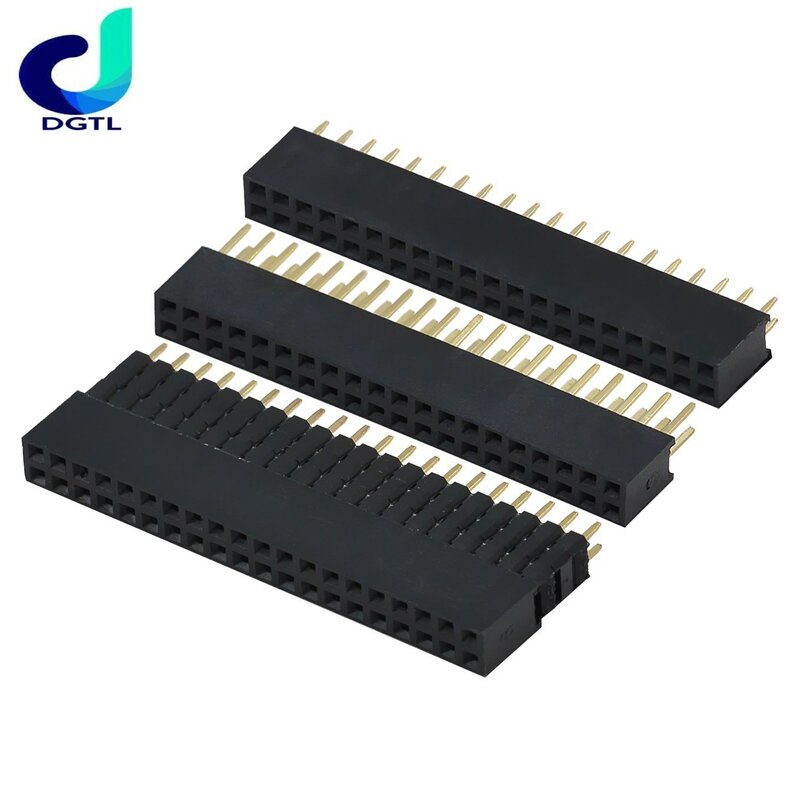2*20 three-layer heightened-pitch 2.54mm GPIO heightened-row female seat Suitable for Raspberry PI 3B 3B+ 4B