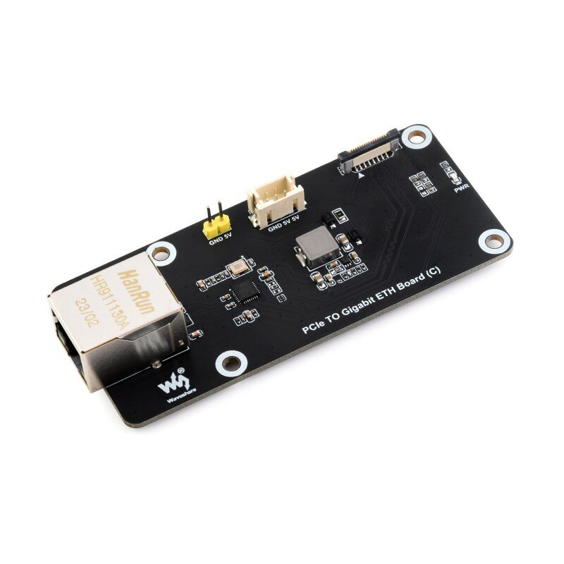 PCIe TO Gigabit ETH Board (C) For Raspberry Pi 5, Supports Raspberry Pi OS Driver-Free Plug And Play Raspberry Pi 5 PCIe Adapter