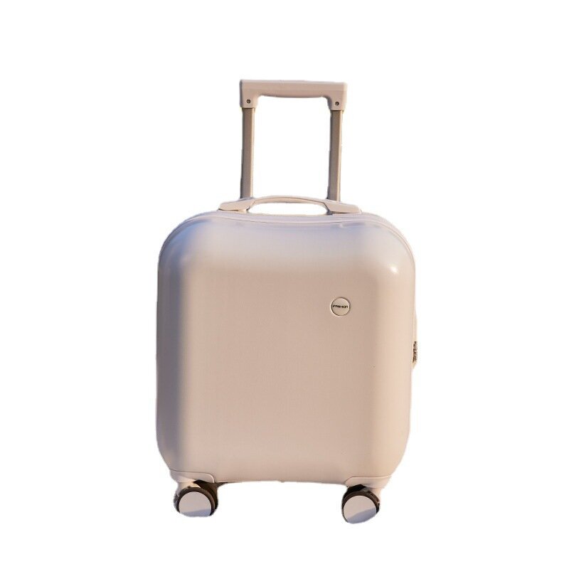 JPXB Suitcase Women's 18 Inch Small Light Can Be Boarded Cabin Suitcase 20 Inches Cute Trolley Case Children Mixi Luggage
