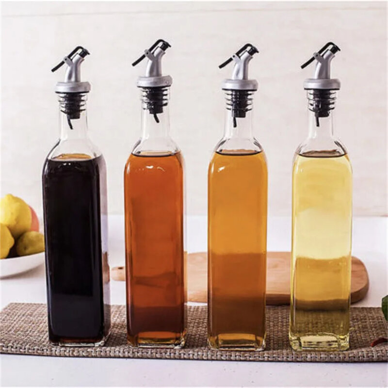 150ML/250ML/500ML vaso per olio plastica a prova di perdite condimento da cucina salsa di soia bottiglia di aceto bottiglia di olio d'oliva trasparente