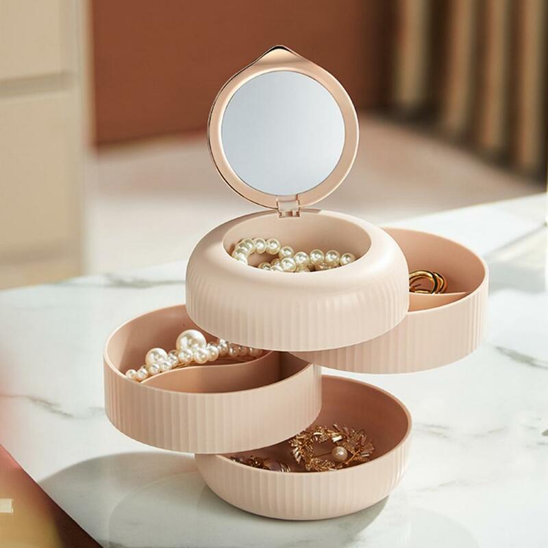 Jewelry Holder Practical 4 Layer Earring Holder Wear-resistant Jewelry Box  Multiple Layer Jewelry Holder Bedroom Supply