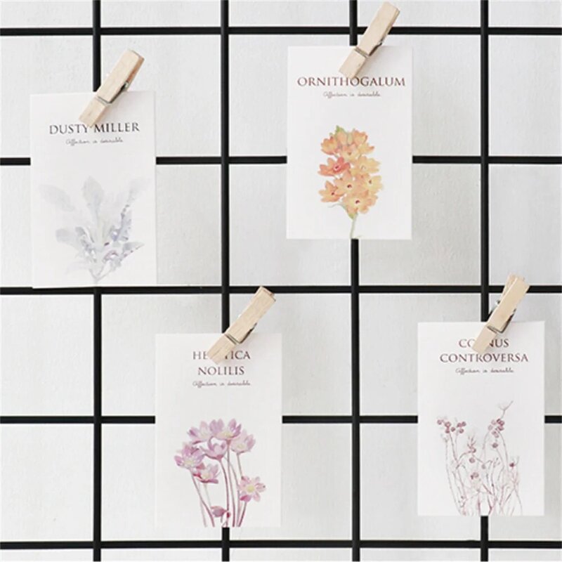 28 sztuk/zestaw ręcznie malowane kwiaty karty Kawaii biurowe uczeń kartka z wiadomością Mini pocztówka notes szkolne materiały biurowe