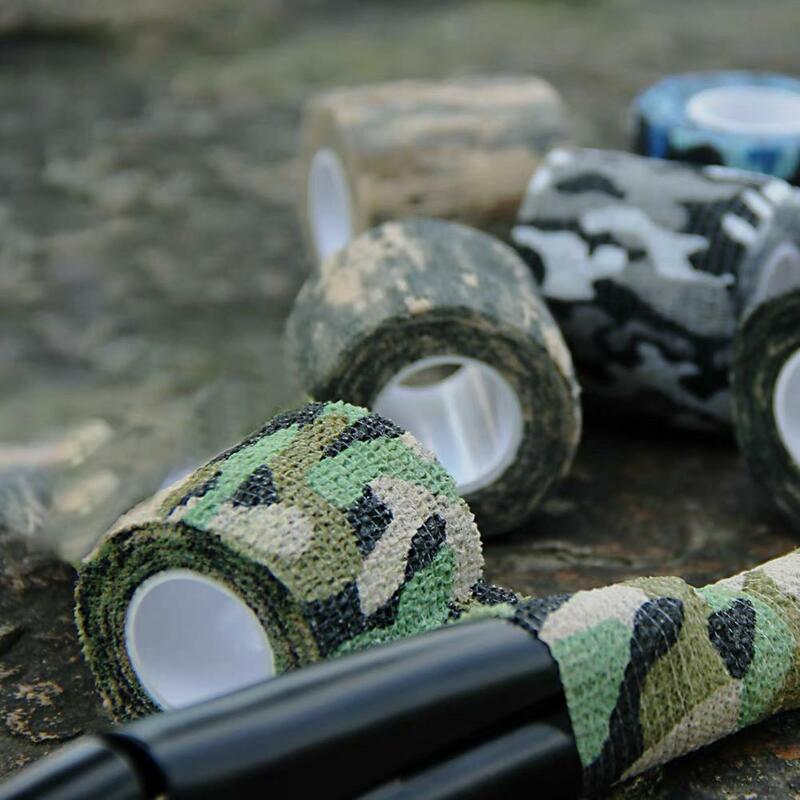 Auto-adesivo Elastic Camo Tape, Stretch Bandage, Elastic Wrap Tape, Exército adesivo, caça, discrição, à prova d'água