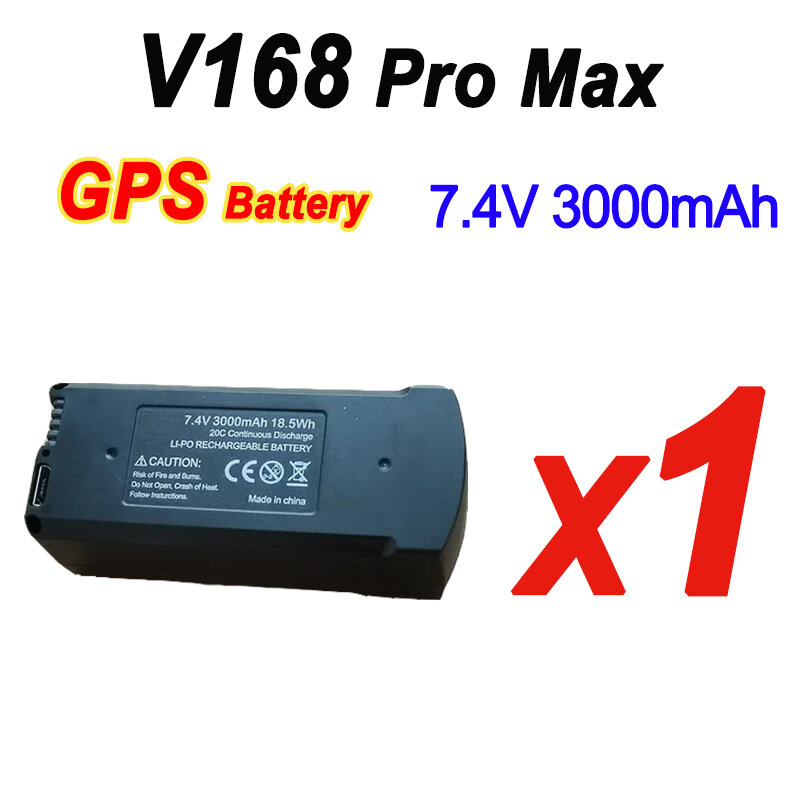 Оригинальный аккумулятор для дрона V168 Pro Max GPS 7,4 в 3000 мАч/3,7 в 2000 мАч V168 Радиоуправляемый квадрокоптер V168 запасная батарея детали для дрона аксессуары