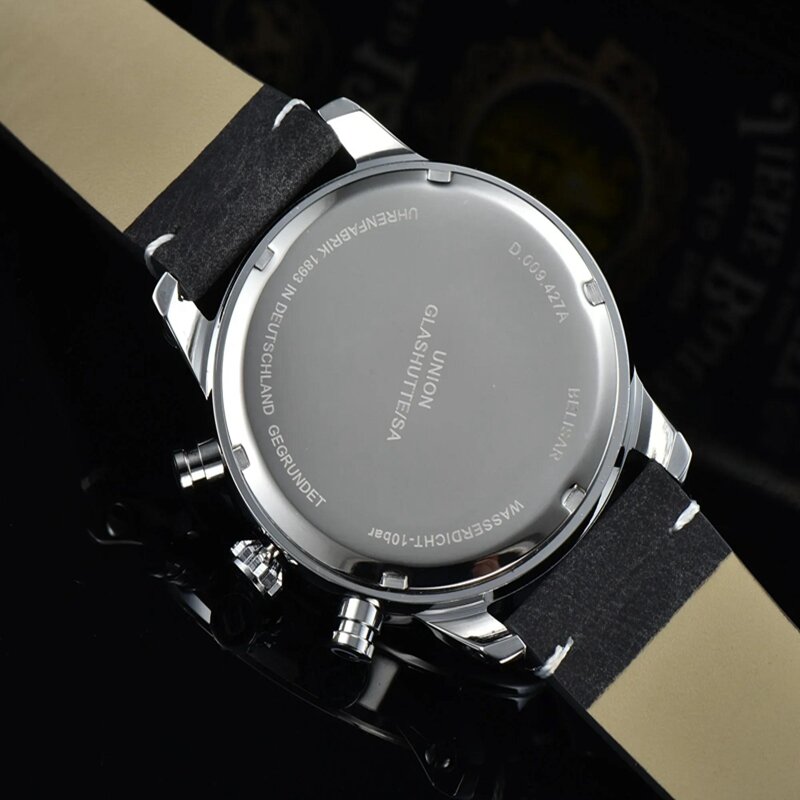 UNION GLASHUTTESA Designer Men's Watch Fashion Quartz Watch Designer Watch Original Waterproof