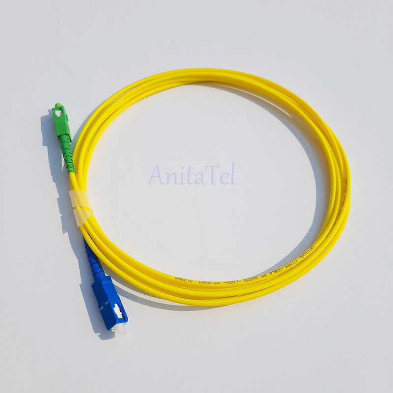 10 шт. SC/APC-SC/UPC Волоконно-оптический патч-корд кабель Simplex FTTH SM однорежимный 1 м/2 м/3 м/5 м/10 м волоконно-оптический перемычка 2,0 мм или 3,0 мм
