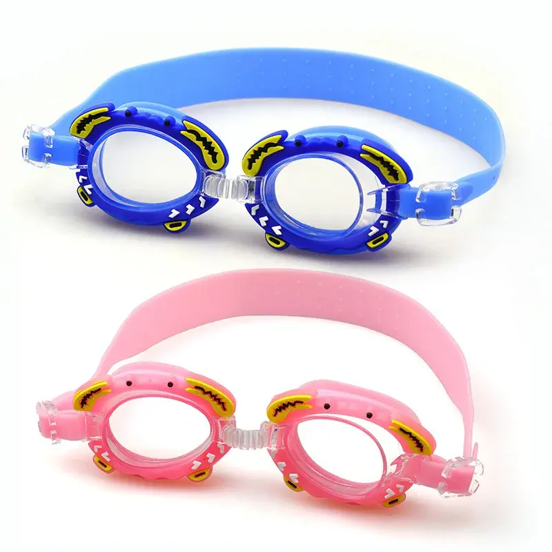 Cute Cartoon Children Swimming Goggles Waterproof Elastic Adjustable Soft Silicone Bandage Kids Girls Swimming Pool Equipment