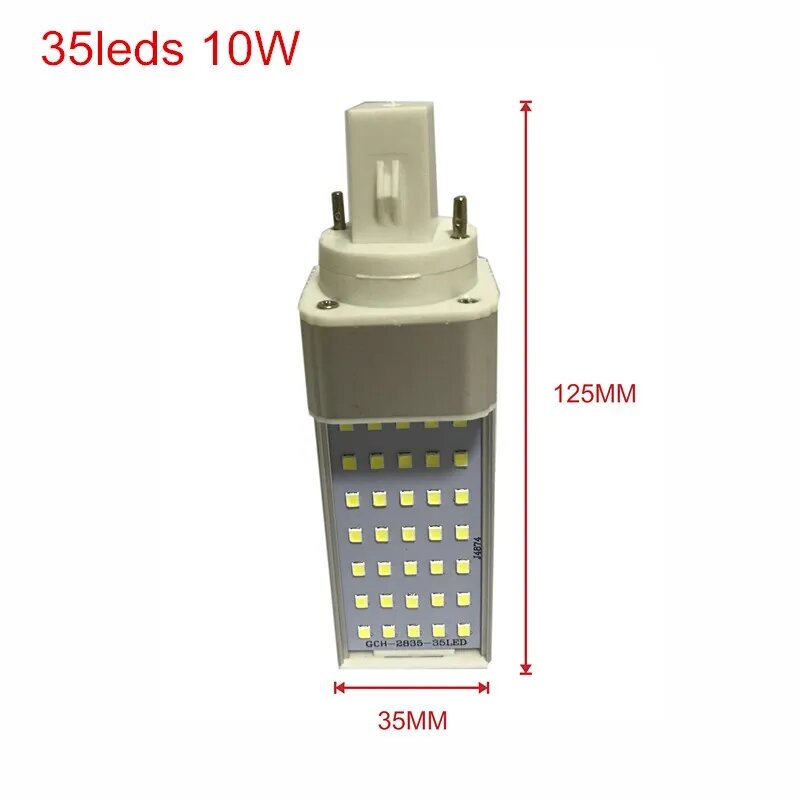 Bombillas LED G24/E27, 8W, 10W, 12W, 14W, 16W, 18W, E27, lámpara de maíz, foco de luz de enchufe Horizontal de AC85-265V de 180 grados