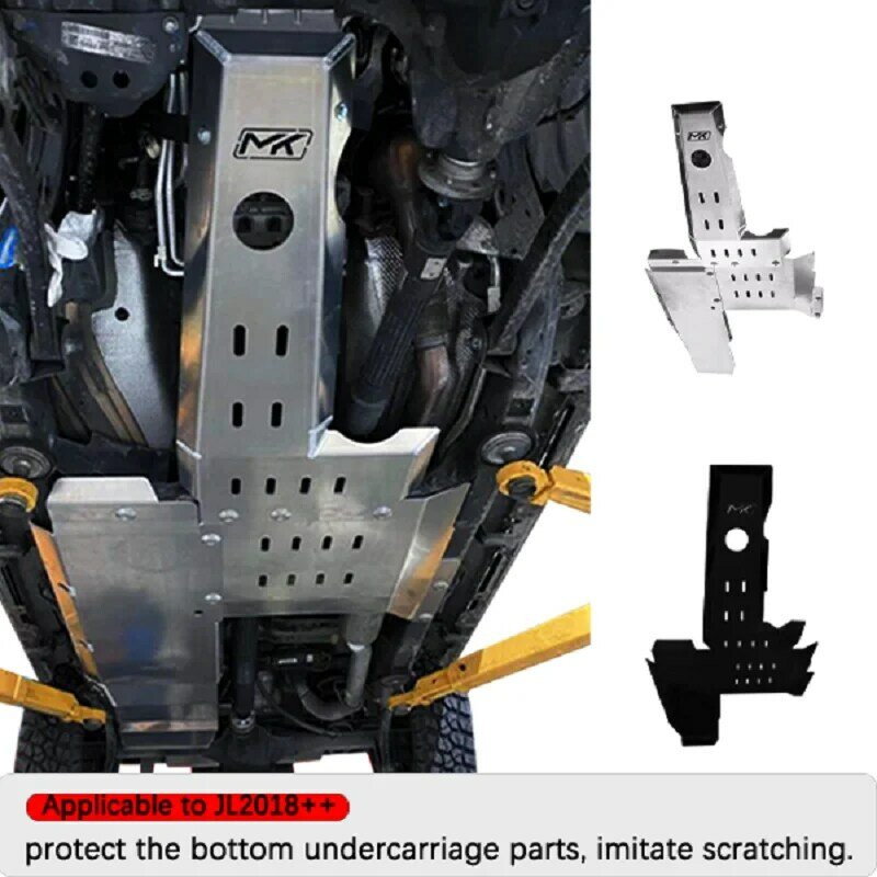 Cubierta protectora de chasis de motor, Protector contra salpicaduras de motor para Jeep Wrangler JL 2018 + JL1291 LantSun