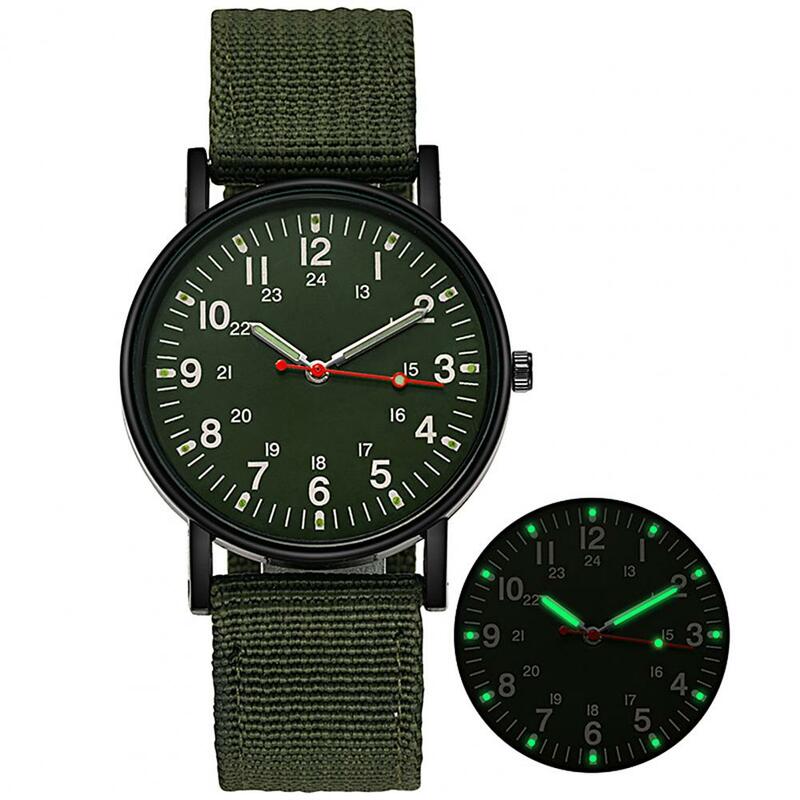 Fashion Luxury Men's Quartz Watch Luminous Hands Wristband Nylon Braided Sports Wrist Watch Male Clock Big Dial Man Wristwatch