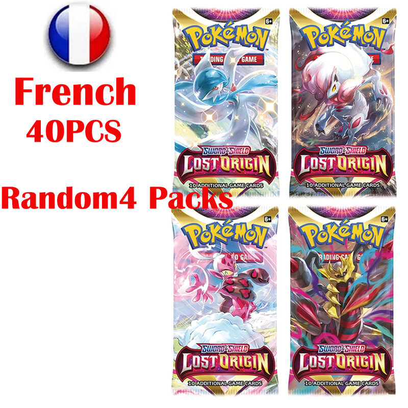 Najnowsze karty Pokemon Francuskie PokemonTEMPORAL FORCES LOST ORIGIN Booster Box PERDUE Fusion Trading Gra karciana Kolekcja kart Zabawka