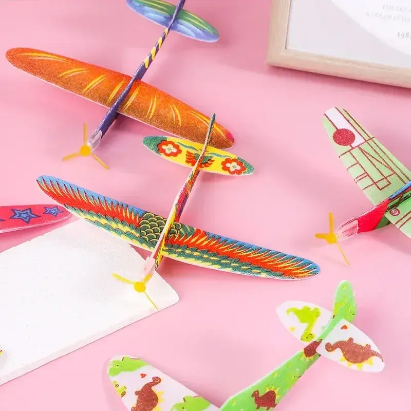 لعبة طائرة فوم صغيرة للأطفال ، رمي يدوي ، طائرة شراعية طائرة ، طائرة ، نموذج طائرة ، لعبة حفلات ، ألعاب خارجية للأطفال ، هدية طفل ، تصنعها بنفسك ، 1: