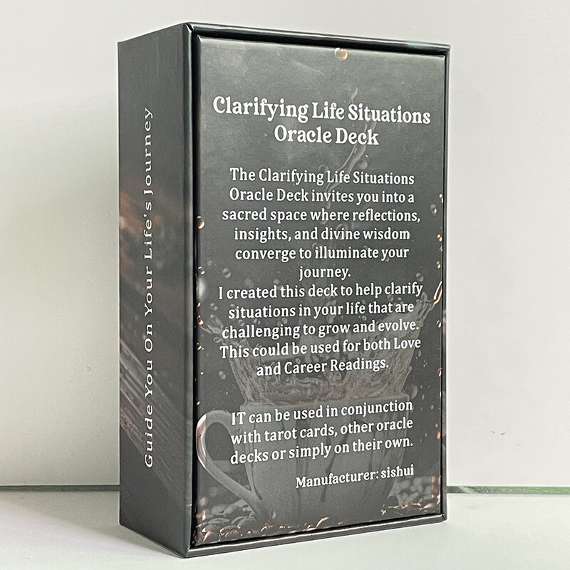 Clarifying Life Situations Love and Career Readings Oracle Cards English Tarot Deck in Box 80-cards Fortune Telling Divination