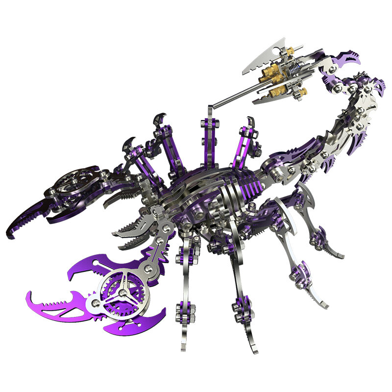 Kit Insect Scorpion Model para Crianças e Adultos, Puzzle 3D, Brinquedos de Montagem Metálica, Presente de Aniversário DIY, Decoração de Escritório