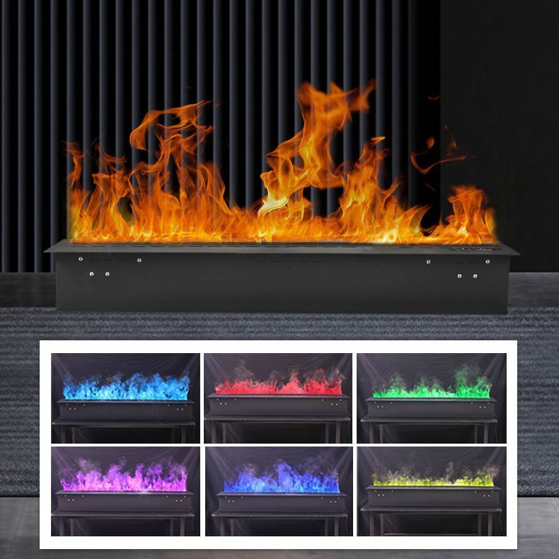 3D Atomization Fireplace Humidification Steam Simulation Flame Intelligent Embedded LED Seven Colors No Fire Risk