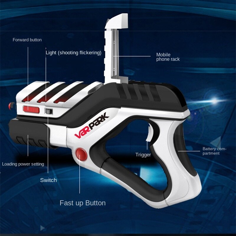Grenz überschreitende neue 31cm virtuelle ar Spiel pistole Body Sensing 4d Gatling Gun Kinder geschenk ar virtuelles Spielzeugs piel vr