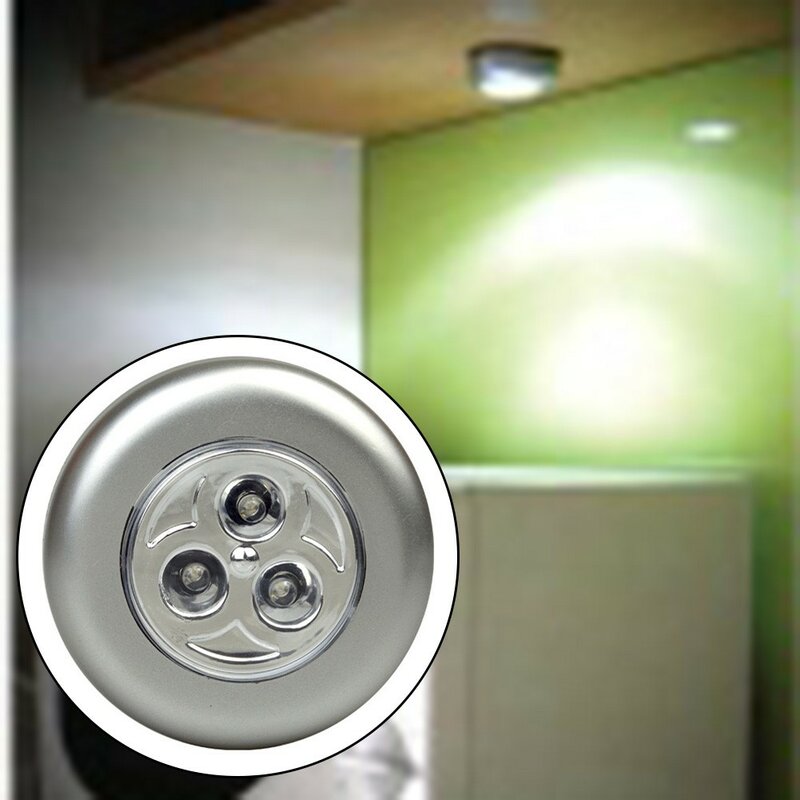 LED dotykowy wcisnąć światło samoprzylepne na kliknięcie bateria guzikowa lekka kreatywna lampka reagująca na dotyk do oświetlenie dekoracyjne w sypialni
