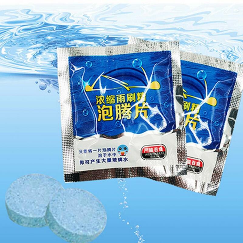 100Pcs Effervescent Windshield Cleaner Tablets Powerful Cleaning Long-lasting Wiper Performance Home Toilet Window Cleaning Tabe