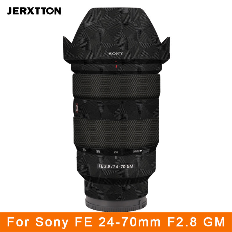 24 70 2.8 obiektyw skóry folia winylowa aparat naklejka ochronna protektor akcesoria fotograficzne do Sony FE 24-70mm F2.8 GM
