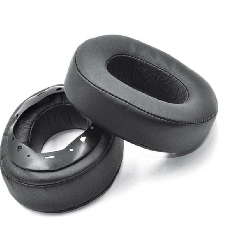 Ersatz 1 Paar Ohr Pads oder Zipper Kissen Schutzhülle für Kopfhörer Für Sony MDR-HW700 HW700DS Kopfhörer Ohrenschützer Schwarz