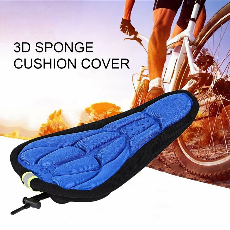 Acolchoado macio 3D bicicleta Seat Cover, MTB bicicleta sela, esponja espuma almofada, selas Mat, acessório de ciclismo, Novo, 2024