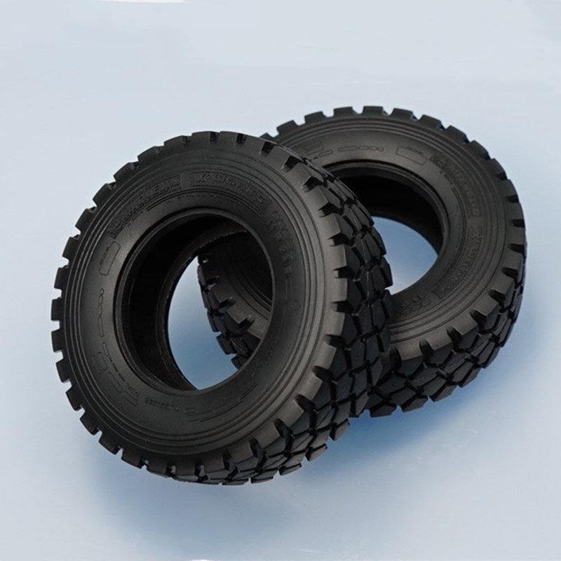 1 Pair Simulation Tire Toy Rubber Tire Skin for 1/14 Tamiya RC Truck Trailer Tipper Scania 770S MAN TGX Actros Volvo Parts