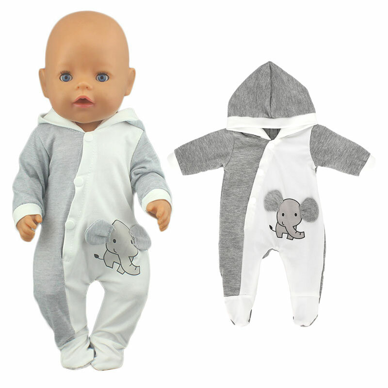 2023 Fashion Doll Jump Suits Fit For 43cm Baby Doll 17 Inch Reborn Baby Doll Clothes