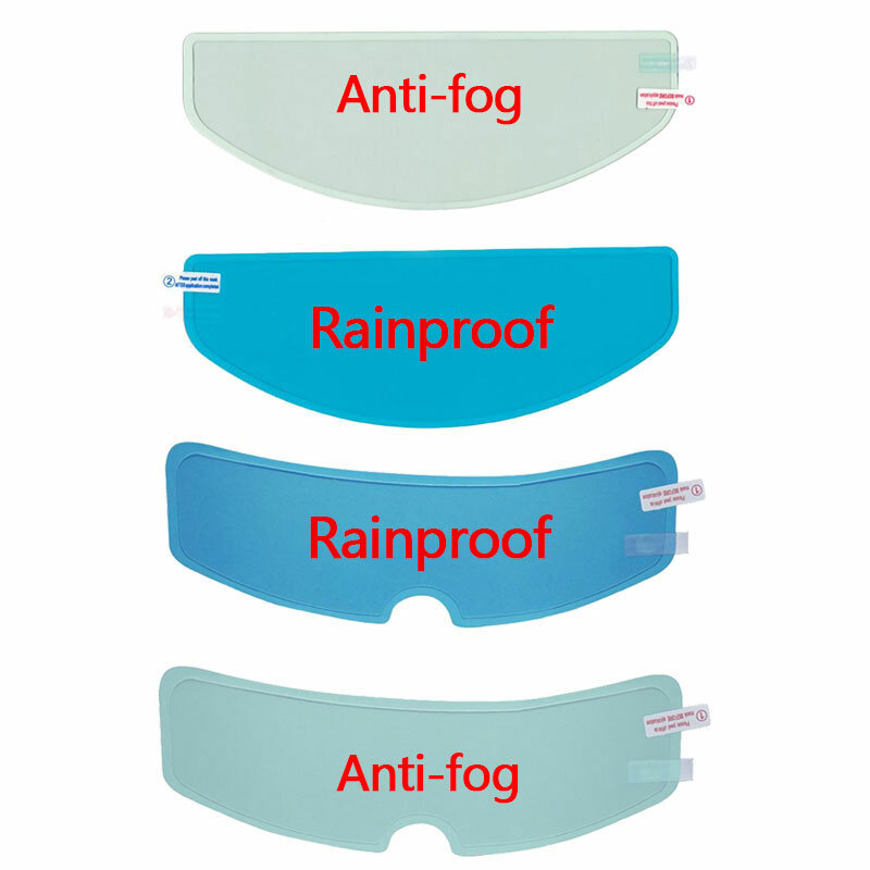 Universal Moto Helmet Anti-fog Patch Film Rainproof Lens Film for Motorcycle Visor Clear Fog Resistant Motor Racing Accessories