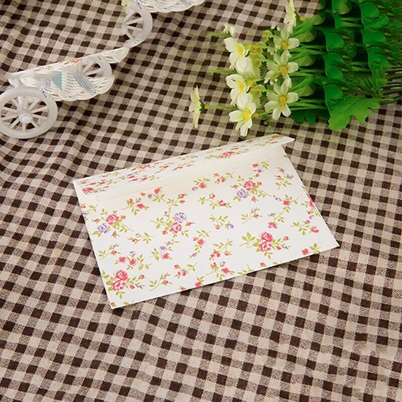 50ชิ้น/ล็อตซองจดหมายดอกไม้จีน Mall ธุรกิจอุปกรณ์กระดาษโปสการ์ดนักเรียนซองสำหรับงานแต่งงานคำเชิญเครื่องเขียน