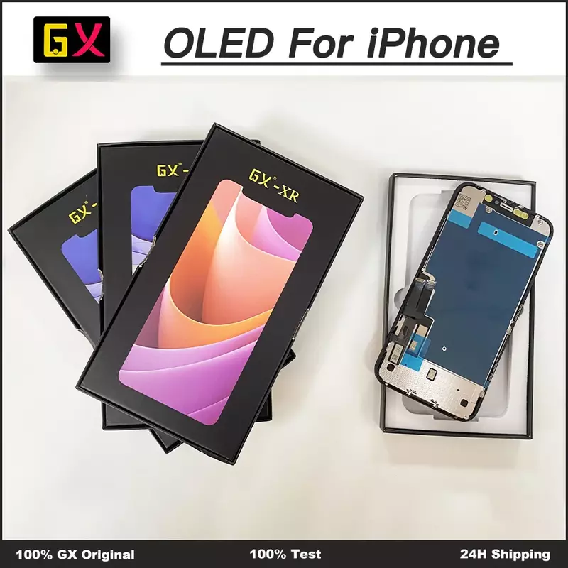 Wyświetlacz GX AMOLED dla iPhone XS XSMAX XR 11 OLED Best GX Hard OLED dla iPhone X LCD Screen AMOLED zamiennik digitizera