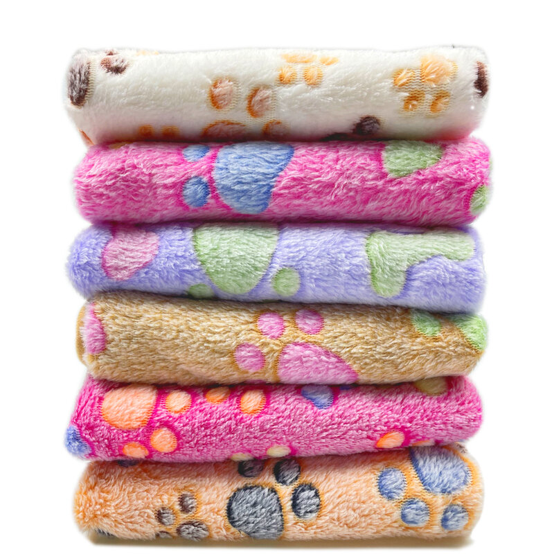 Мягкое пушистое одеяло для домашних животных, зимнее теплое одеяло для собаки, милая простыня для домашних животных, теплая и удобная подушка для кошек и собак, одеяло, товары для домашних животных
