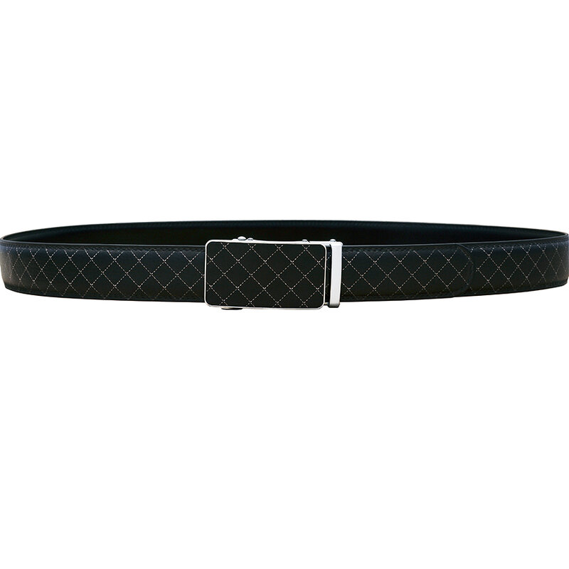 Cinturones de piel auténtica Unisex, correa de cintura de piel de vaca con hebilla automática, ancho de 3,5 CM, diseño exclusivo, nueva moda