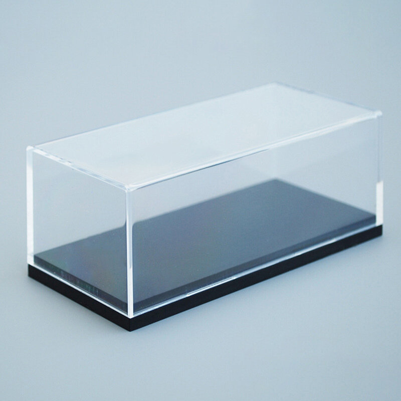 Vitrina de acrílico para figuras de acción, caja transparente a prueba de polvo, apta para 1:64, 1 unidad, 1/64
