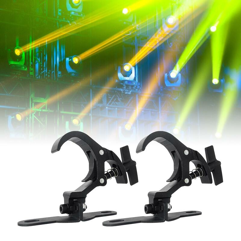 1 Pair DJ Light Clamps for 1.57-2 inch Pipe for Lights DJ Stages Lights Truss Clamp Heavy Duty Bracket Hook