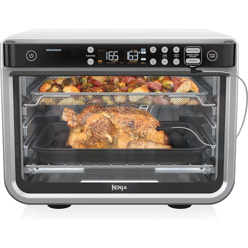 Духовка для жарки 10 в 1 Smart XL, печь для выпечки, брола, тостов, обжарки, цифровой тостер, термометр, конвекция True Surround до 450 °F