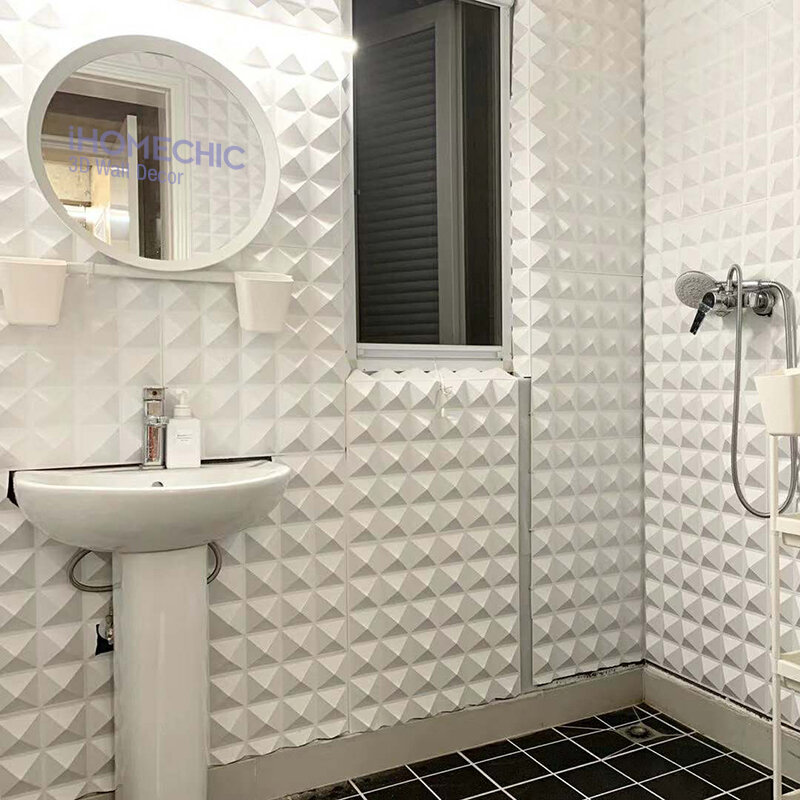 3D настенная панель, 30x30 см, геометрический твердый 3d Камень, кирпич, гостиная, ТВ, фон, наклейка, плитка, форма, 3D настенные Стикеры, ванная комната, кухня