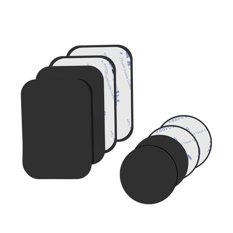 Stiker pelat logam, 1/3/5 buah lembar besi untuk Magnet dudukan ponsel untuk dudukan telepon mobil magnetik bukan Magnet