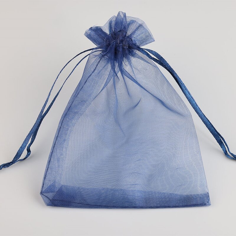 カラフルなオーガンザジュエリーパッケージバッグ、巾着、ギフトディスプレイバッグ、結婚式、クリスマス、キャンディーパッケージ、10x15cm、13x18cm、50個、100個