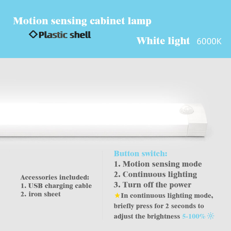 LED Lampu Malam USB Isi Ulang Lampu Kabinet Tubuh Manusia Lampu Malam Induksi untuk Dapur Kamar Tidur Lemari Samping Tempat Tidur Lampu LED