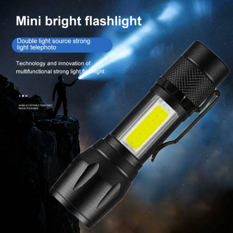 Zoom Focus Mini Led Flashlight Built In Battery XP-G Q5 Lamp Lantern Work Light rechargeable Mini Flashlight Camping Light