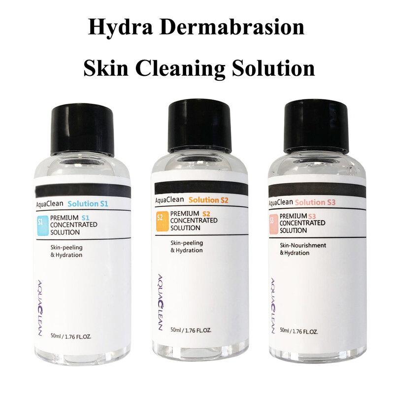 Aqua Clean Peeling Facial Solution S1 S2 S3 Serum Essence For Hydra Dermabrasion Skin Care Beauty Blackhead Wrinkle Removal