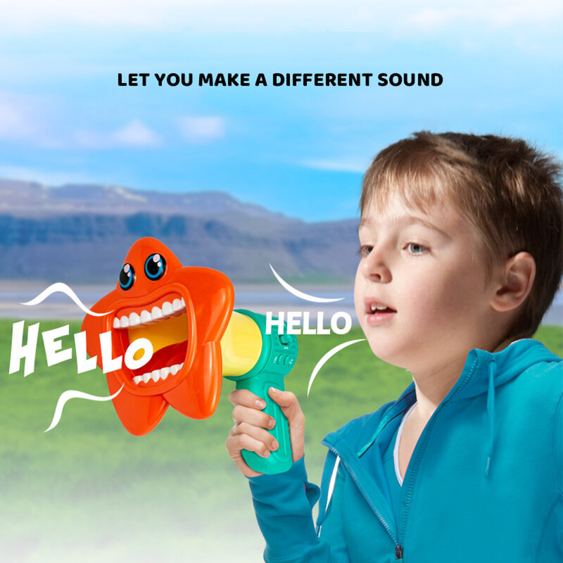 Engraçado Voice Changer Modificadores Toy Party Favors Novidade Kid Presentes De Aniversário Voice Changer Paródia Microfone Brinquedo Megafone