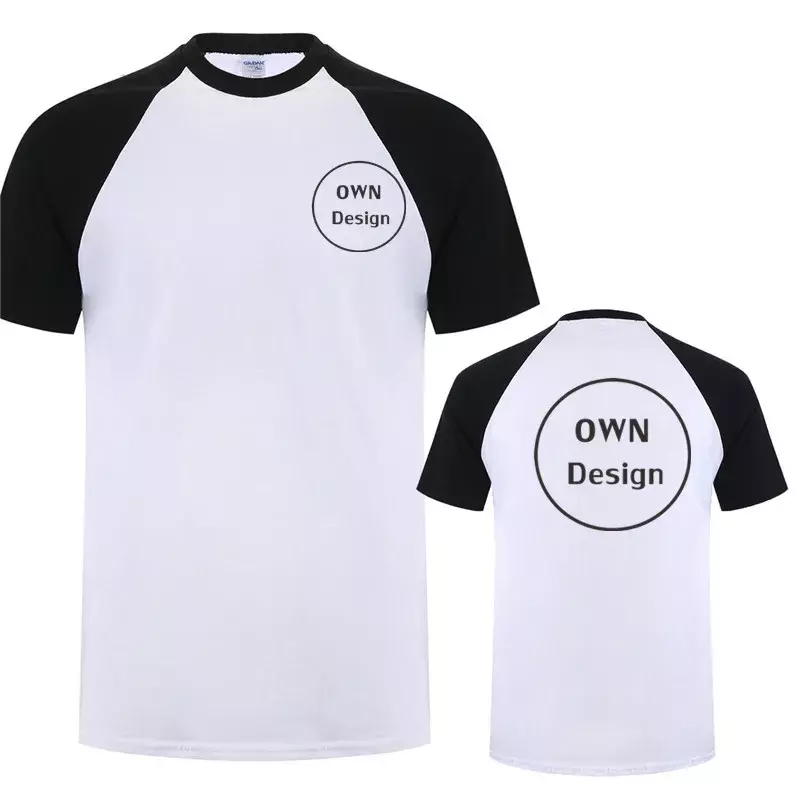Custom Design T Shirt Your Own Logo Men Casual Tees Cotton Short Sleeve Cool Tops Customized Tshirt