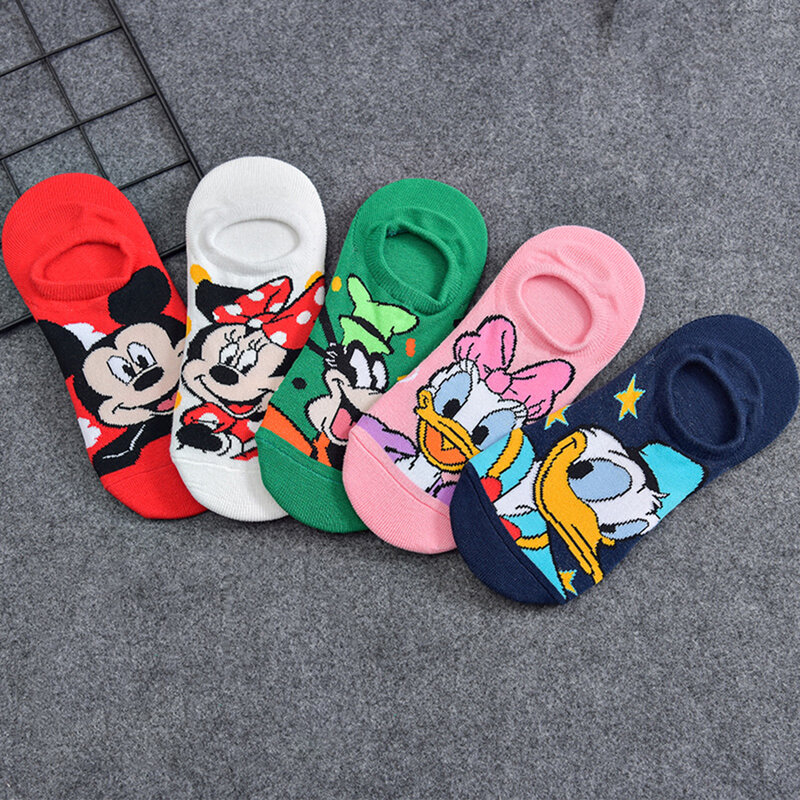 10pairs MINISO Invisible Short Boat Socks For Men Women Anime Movie Gamers Cartoon Socks Hip Hop Novelty Funny Sock
