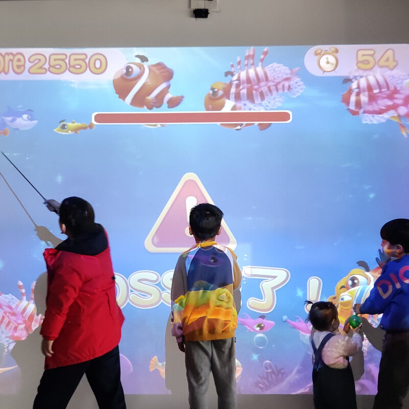 Mutil Finger Touch Large Screen Interactive Projection System Game for Kids and Adults Work With Windows and any Projectors