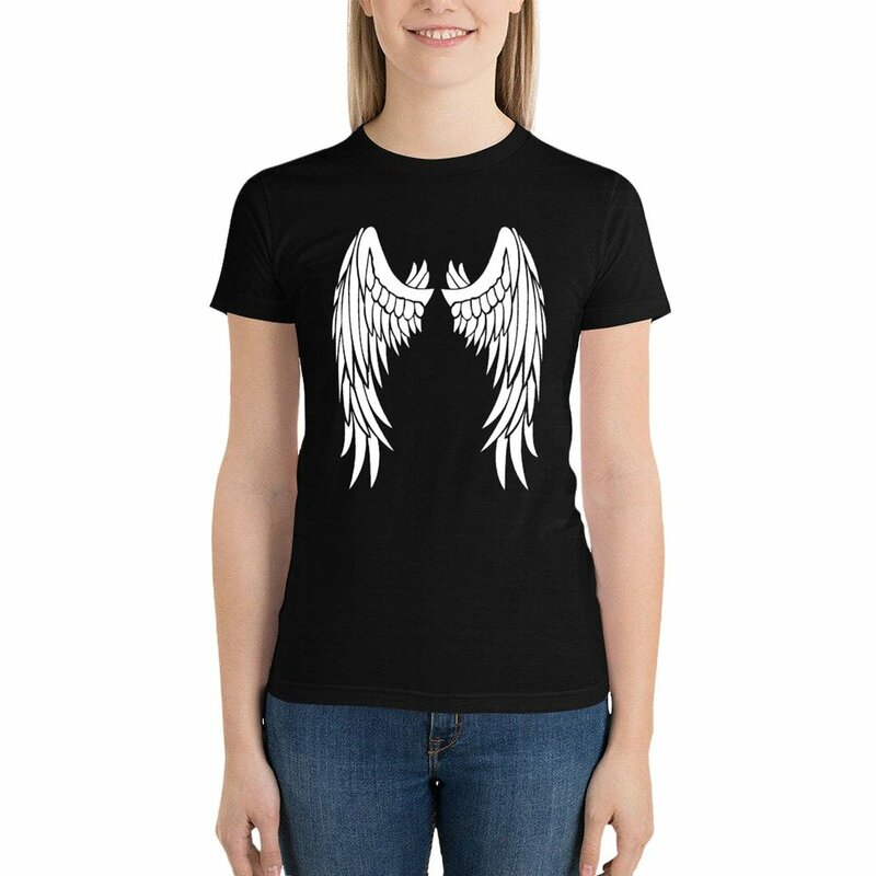 Angel Wings MouseStyle T-shirt para mulheres, roupas de grife, moda coreana, luxo