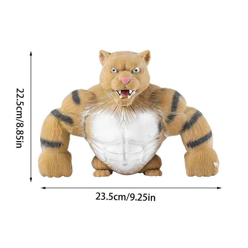 Brinquedo sensorial tigre para alívio do estresse, brinquedos tigre grande, espremer, alívio do estresse, diversão, brinquedo sensorial